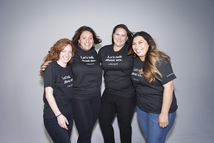 From left: Rebecca Engel, Angela Wells, Stephanie Stone and Daniela Vallez, the women behind Vibrant. - COURTESY OF VIBRANT