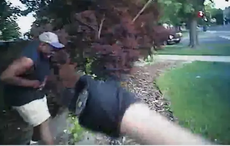 Heard buckles over after being tased. - COURTESY OF HOLLAND, HOLLAND, EDWARDS & GROSSMAN