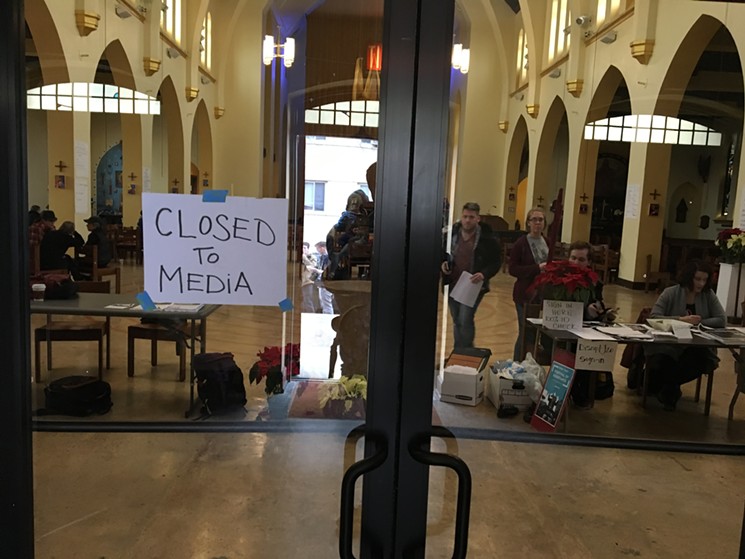 The sign at the entrance to St. Stephens. - PHOTO BY CHRIS WALKER