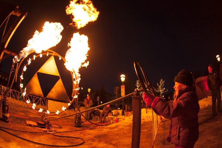 Get wowed by fire in Breckenridge all weekend. - BRANDON MARSHALL