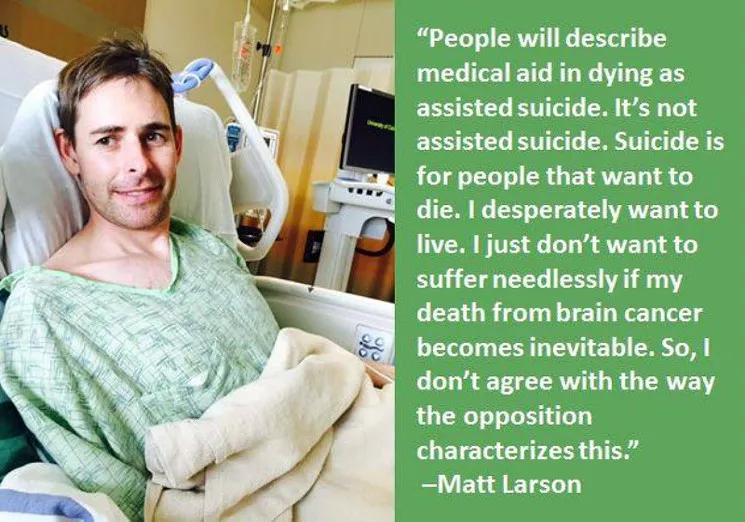 An example of the messaging that Compassion & Choices used in promoting Proposition 106. - YES ON COLORADO END-OF-LIFE OPTIONS FACEBOOK PAGE