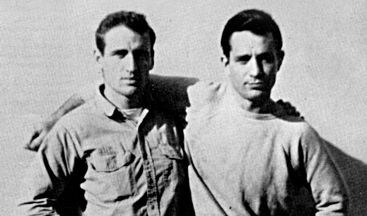 Neal Cassady (left) and Jack Kerouac. - DENVER PUBLIC LIBRARY