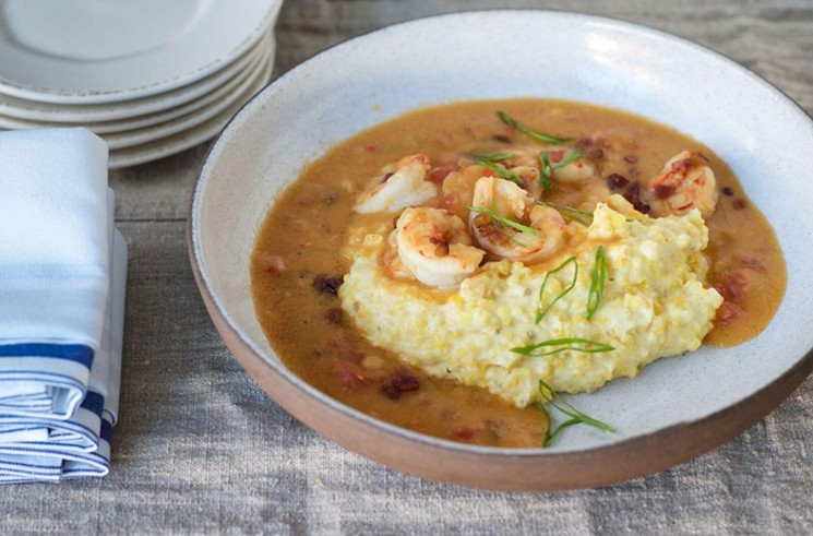 Shrimp and grits as served at Low Country Kitchen. - LAURIE SMITH