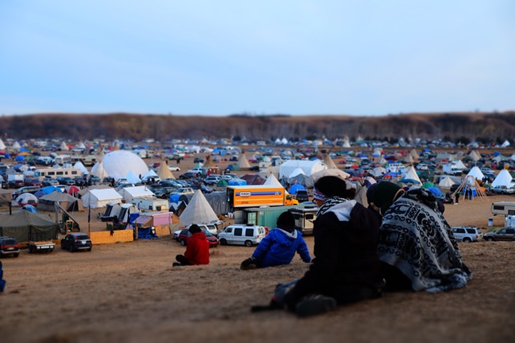 Camp at Standing Rock, Thanksgiving 2016. - KATE MCKEE SIMMONS