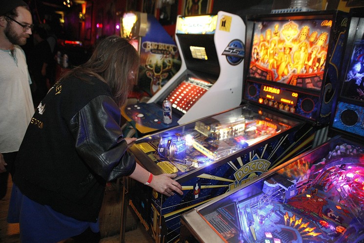 Play a little pinball between shopping and the rock show at 3 Kings. - AARON THACKERAY