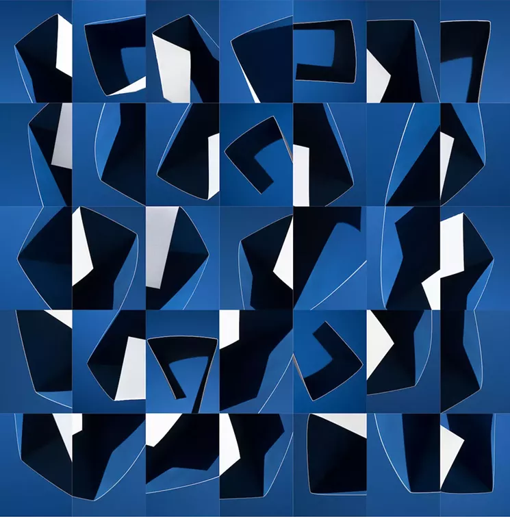 “Modality No. 1,” by Brenda Biondo, dye-sublimation on aluminum. - COURTESY OF THE ARTIST AND GOODWIN FINE ART