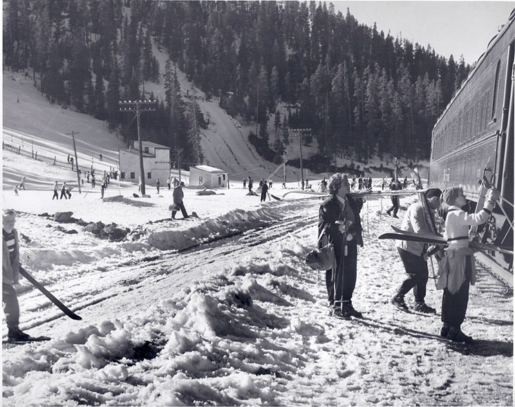 The ski train from Denver provided slopeside access to Winter Park from its earliest days until 2009. - GRAND COUNTY HISTORICAL ASSOCIATION