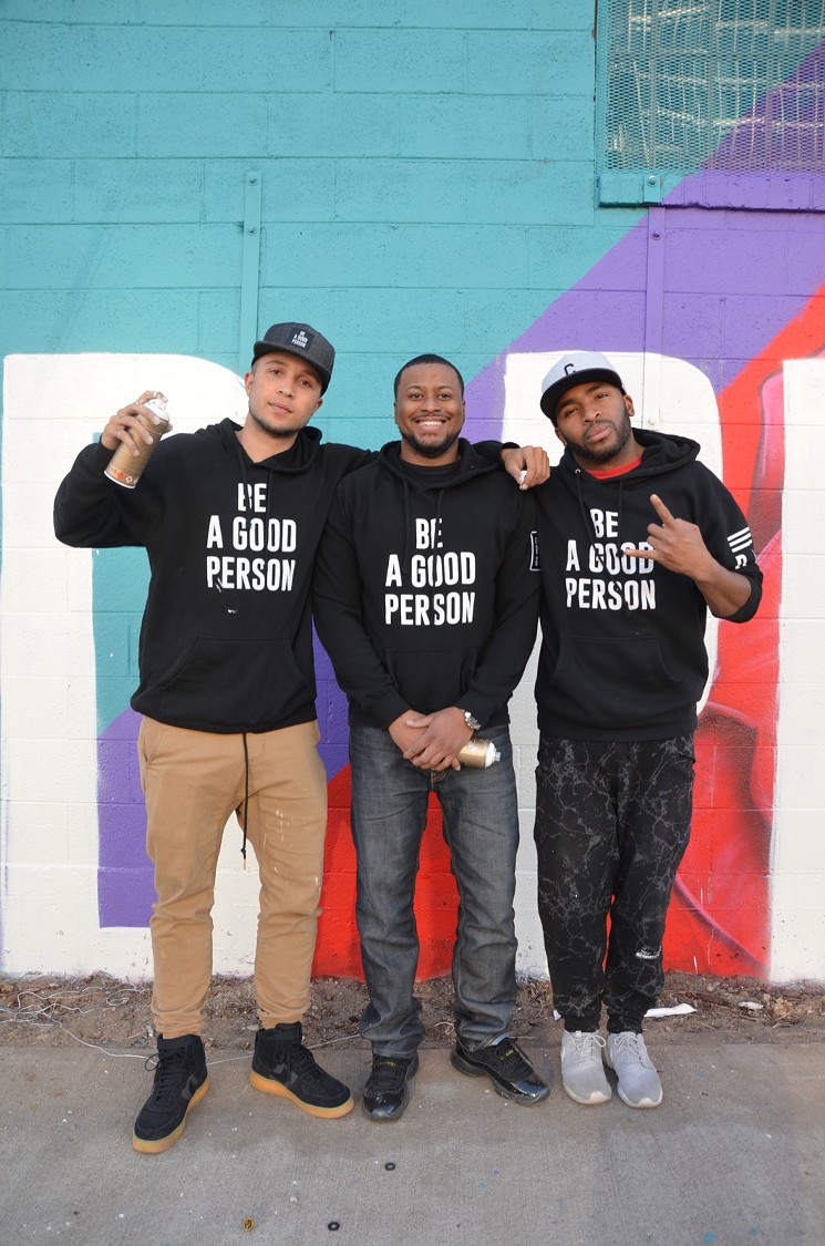 Be a Good Person team, from left to right: Darian Simon, Necos Jackson and Julian Donaldson. - LINDSEY BARTLETT