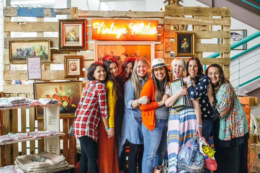 Vintage Whites Market began as a small garage sale in Montana in 2010. - COURTESY VINTAGE WHITES MARKET