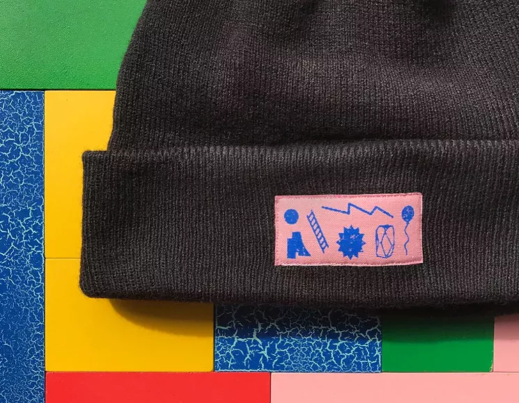 Pick up a custom wearable-art beanie at the Extra Vitamins Magical Mystery Pop-Up, beginning March 24. - EXTRA VITAMINS