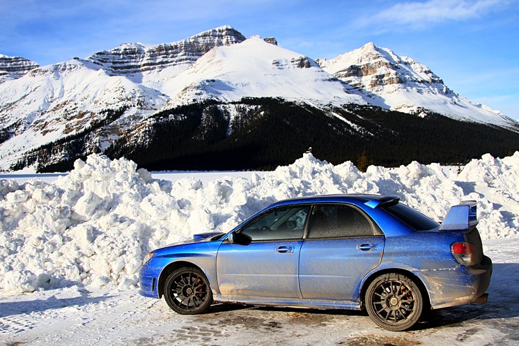 If you can't wash your car, at least pose it dramatically in front of a snowy mountain. - GRANT.C AT FLICKR