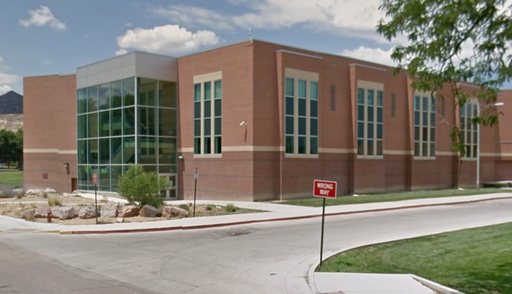 Canon City High School, where a sexting scandal demonstrated how difficult it can be to apply current laws to modern teenage behavior. - GOOGLE MAPS