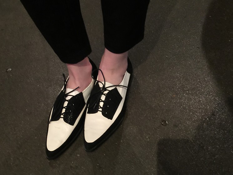 Eve Erdenebat wears shoes by Stuart Weitzman. - PHOTO BY MAURICIO ROCHA