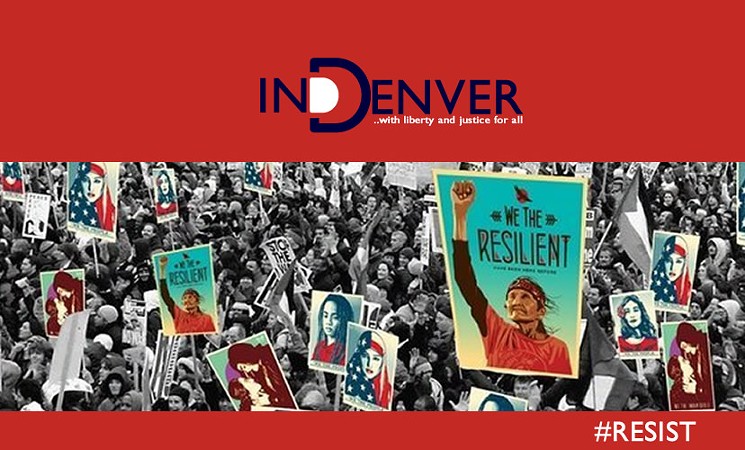 A profile image from the Indivisible Denver CD1 Facebook page. - FACEBOOK