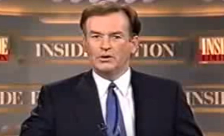 Bill O'Reilly during his time hosting Inside Edition. - YOUTUBE