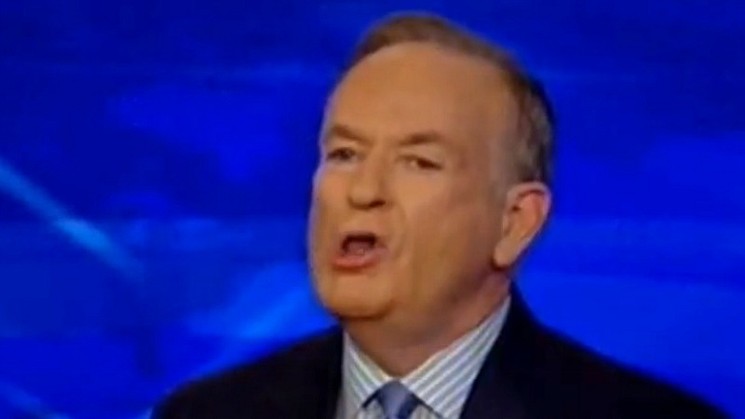 Bill O'Reilly in mid-freakout. - YOUTUBE