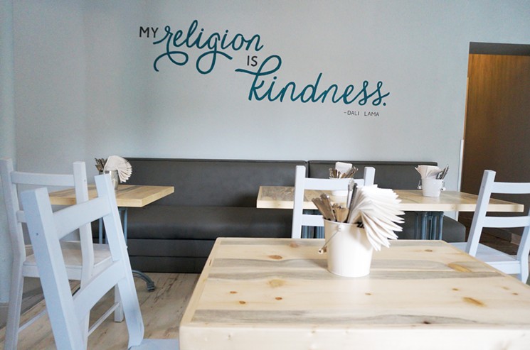 At Just Be Kitchen, the religion is kindness. - MARK ANTONATION