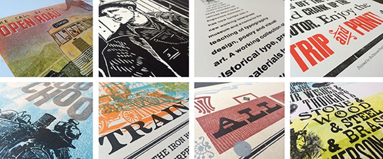 Some of Letterpress Depot's Indiegogo print perks, available beginning May 1. - LETTERPRESS DEPOT