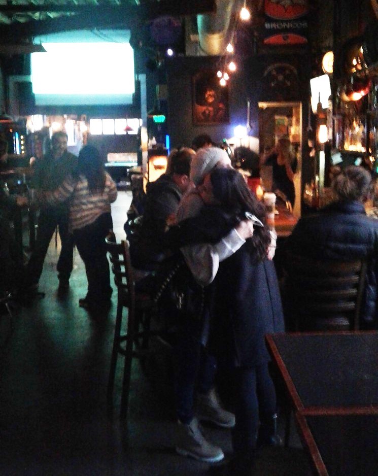 As we walked into the bar, some patrons were actually hugging right as I took the picture. Needless to say, the vibe was welcoming. - SARAH MCGILL