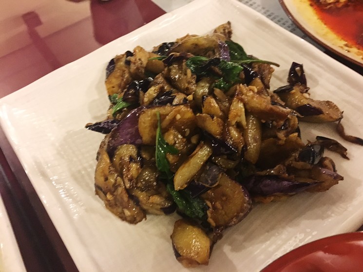 Szechuan Tasty House's eggplant in fish-flavored sauce. - LAURA SHUNK