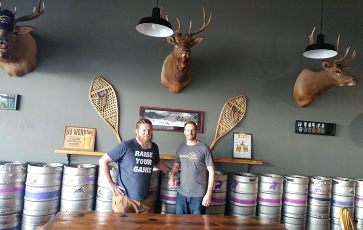 Doug Hyndman (left) and Jake Minturn will transition Elk Mountain Brewing into Downhill Brewing. - DOWNHILL BREWING