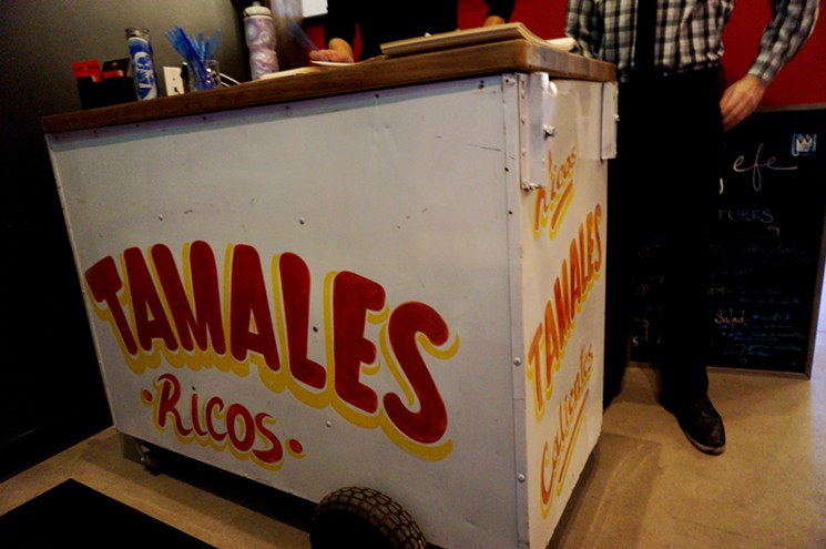 At El Jefe, the host station is an actual tamale cart. - MARK ANTONATION