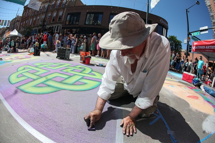 Denver Chalk Art Festival. - BRANDON MARSHALL