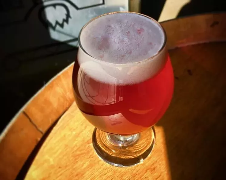 This beer, known alternately as Pink Panty Dropper or GJ 504B, caused some angst. - LAUNCH PAD BREWING