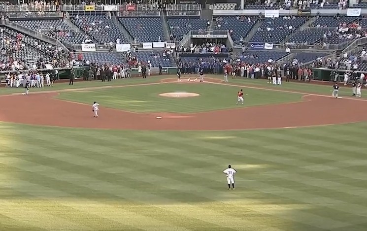 A wide angle on last night's congressional baseball game. - YOUTUBE