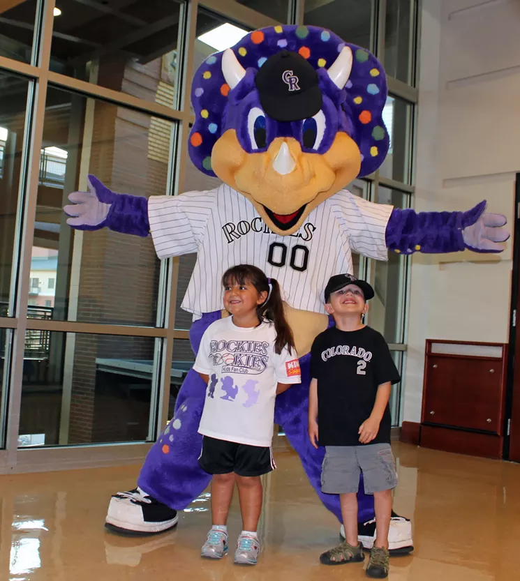 Dinger is most popular with fans still too young to know anything about baseball. - JEFFREY BEALL AT FLICKR