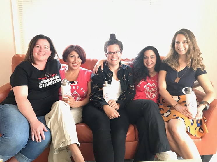 The Bold Betties team (from left):  Sommer Rains, COO and co-founder; Arezou Zarafshan, CMO and co-founder; Natalie Anderson, community and partnership coordinator; Niki Kourbourlis, CEO and founder; Susanna Nilsson, director of community and partnerships. - COURTESY BOLD BETTIES