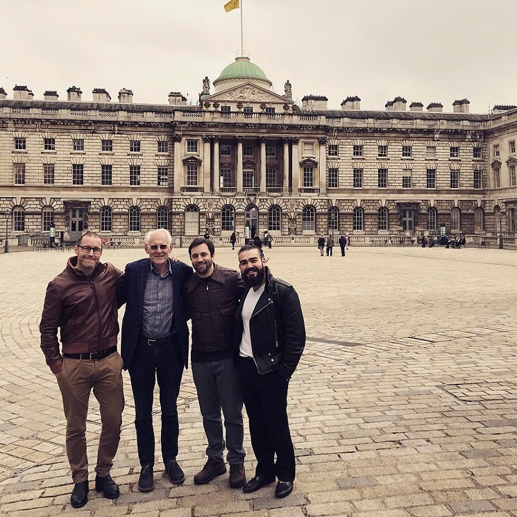 Thomas Rid, David Hedges, Daniel Moore and Juan Andrés Guerrero-Saade (from left) in London. - KASPERSKY LAB