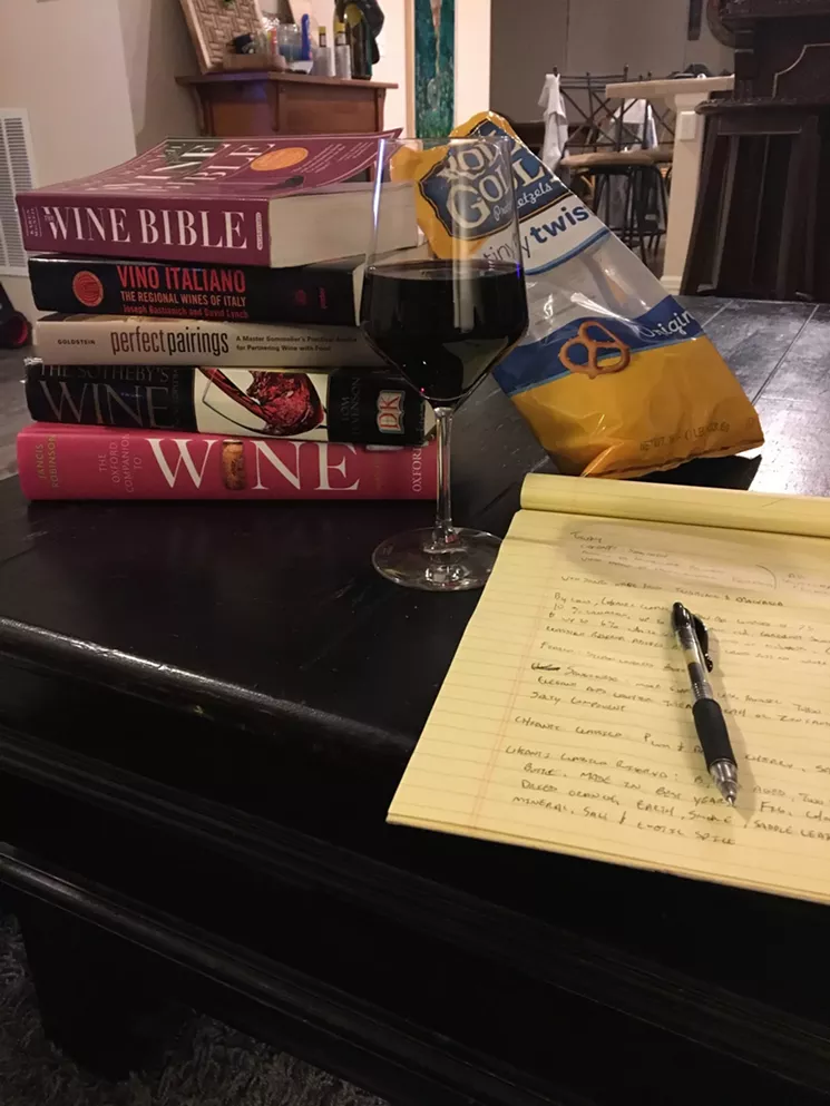 Pretzels are Taylor's go-to snack. The chef and his brother, Cooper, spend their days together at the restaurant and study wine and beer together at night. - RYAN TAYLOR