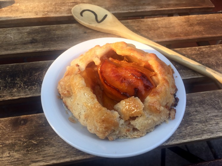 The peach galette from Wooden Spoon. - VERONICA PENNEY