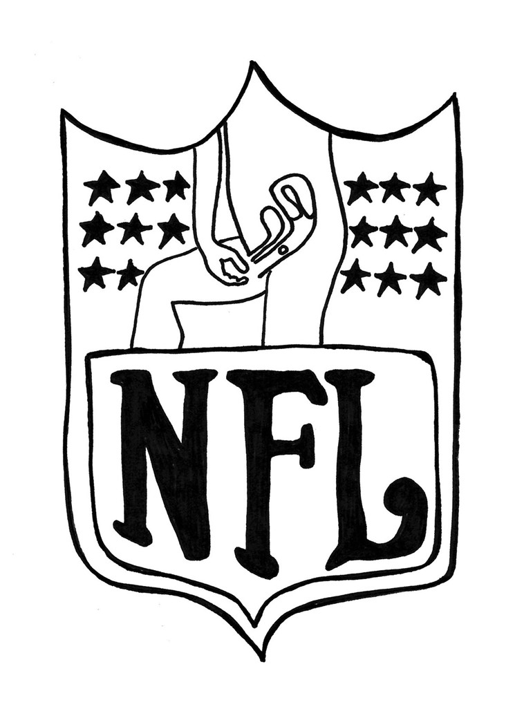 Sommer Browning, "NFL Tampon Logo." - COURTESY OF SOMMER BROWNING