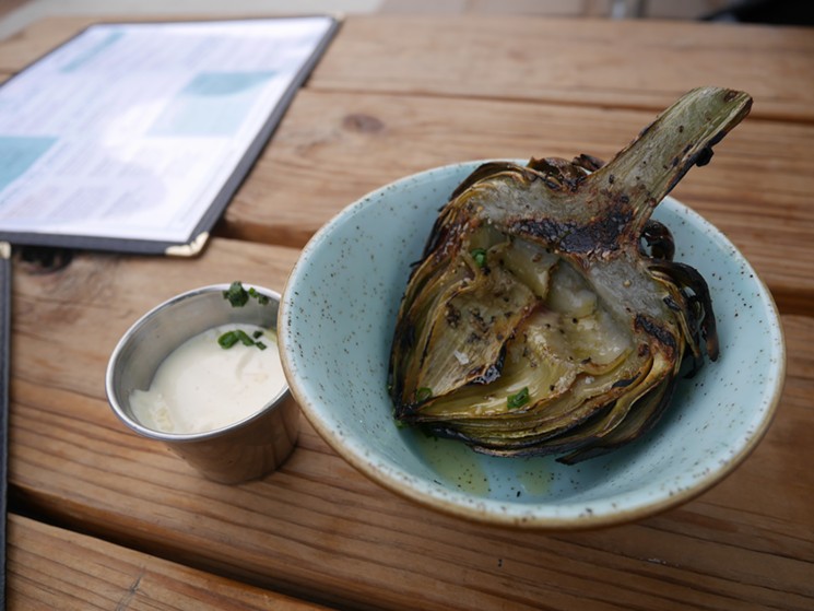 The hot and salty artichoke is only $4! - KELSEY COLT