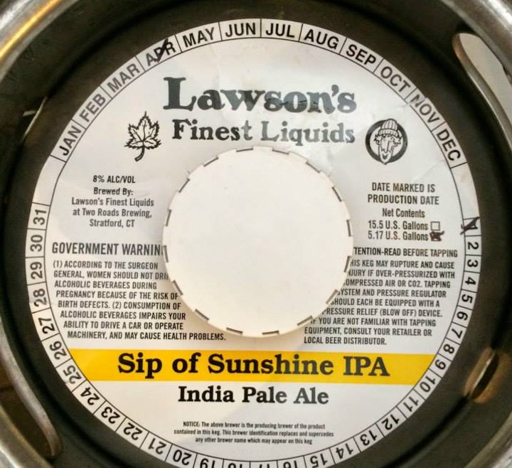 New England breweries, like Lawson's Finest, will be missing from GABF this year. - LAWSON'S FINEST LIQUIDS FACEBOOK PAGE