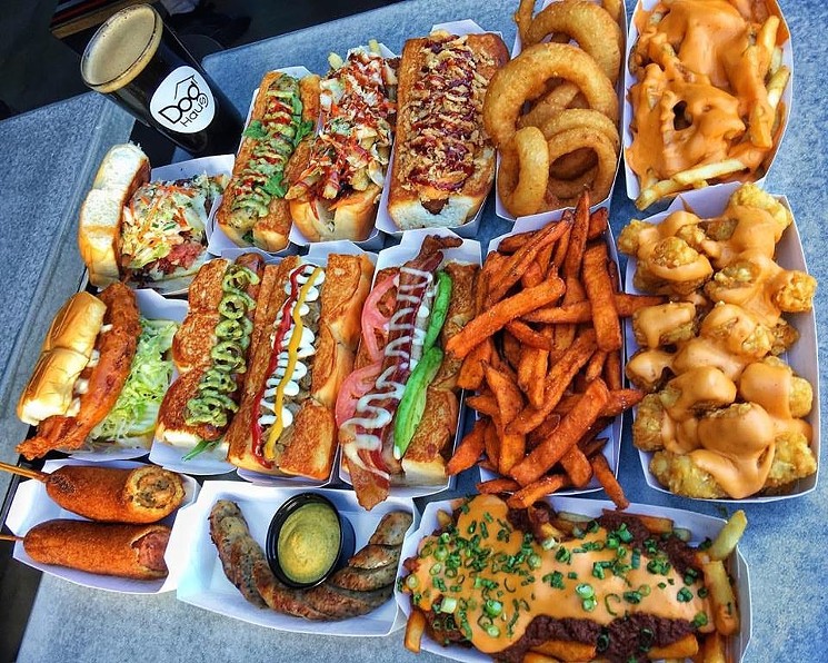 A selection of Dog Haus menu items. - COURTESY OF DOG HAUS