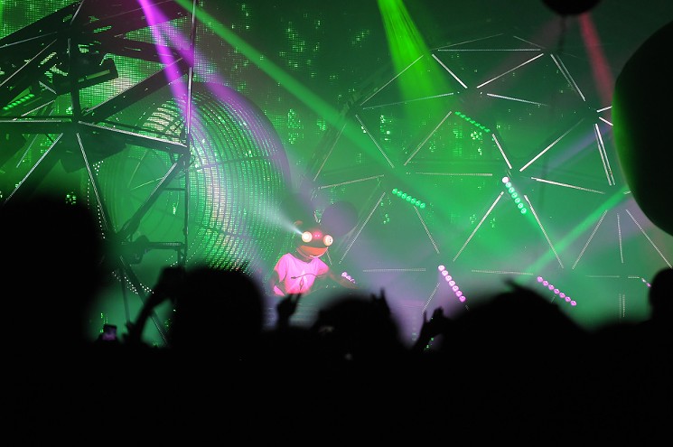 Deadmau5 playing the second night of Decadence at the Colorado Convention Center. - MILES CHRISINGER