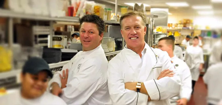 Tyler Wiard (left) has been the culinary director at Elway's for years but will now head the kitchen at Guard and Grace. - ELWAY'S
