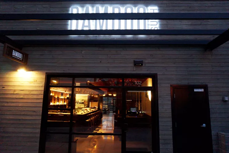 The entrance of Bamboo Sushi, which is actually in the alley between Tejon and Erie streets. - MARK ANTONATION