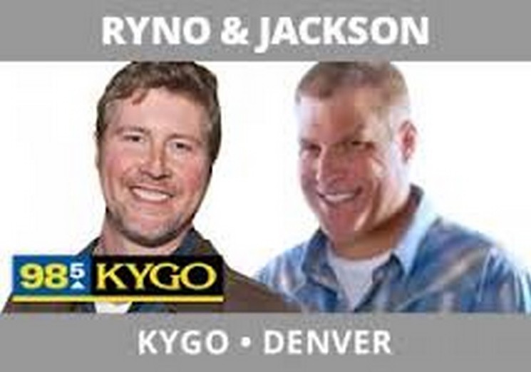 A vintage KYGO promotional graphic featuring Ryno and Jackson. - ALLACCESS.COM FILE PHOTO