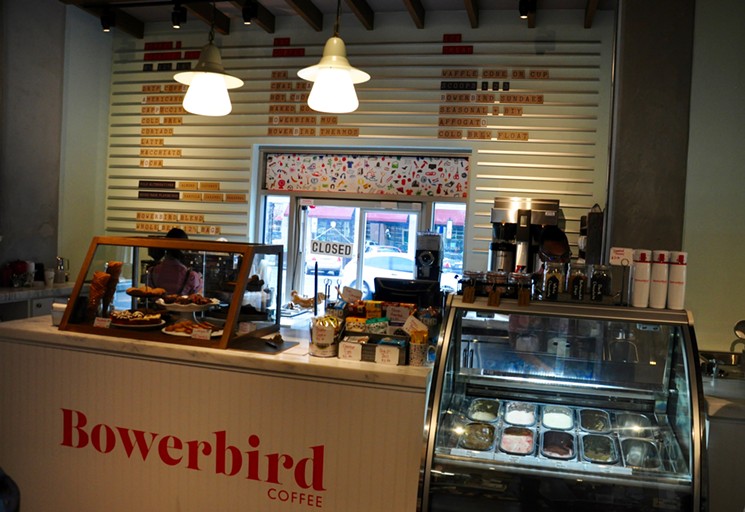 Bowerbird serves coffee and ice cream. - LAURA SHUNK