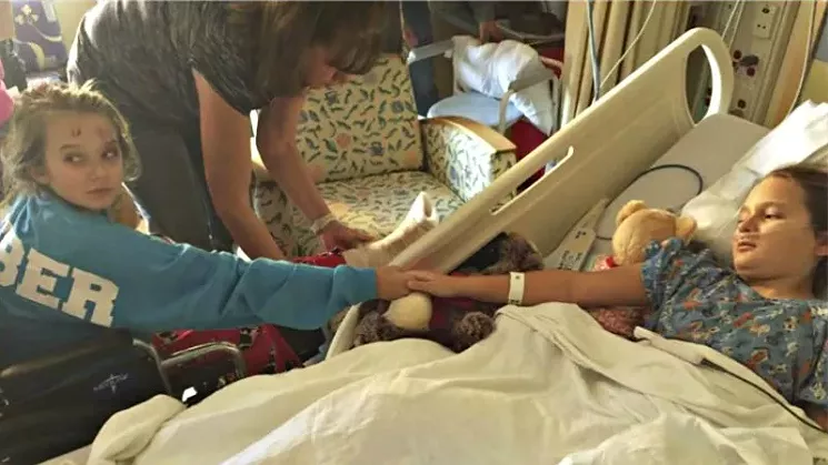 Physical recuperation for Ashley and Taylor was slow and painful. - COURTESY OF LEVENTHAL & PUGA, P.C.