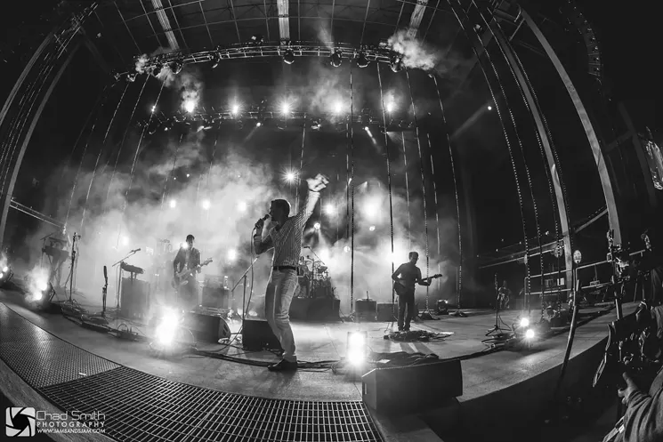 Gabriel Otto first performed as David Byrne for Lotus's Talking Heads Deconstructed set at Red Rocks Amphitheatre in September 2014. - CHAD SMITH