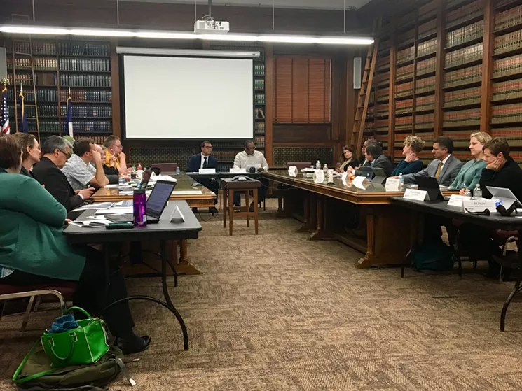At Thursday's HAC meeting, Councilwoman Robin Kniech said she thought the group was too large to be effective. - CHRIS WALKER