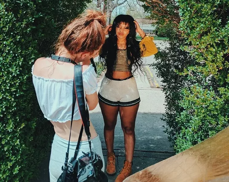 Keller often takes fashion photography for local fashion duo Keesha Scheel and Kelsey Lundie of Orenda Lou. - ORENDA LOU