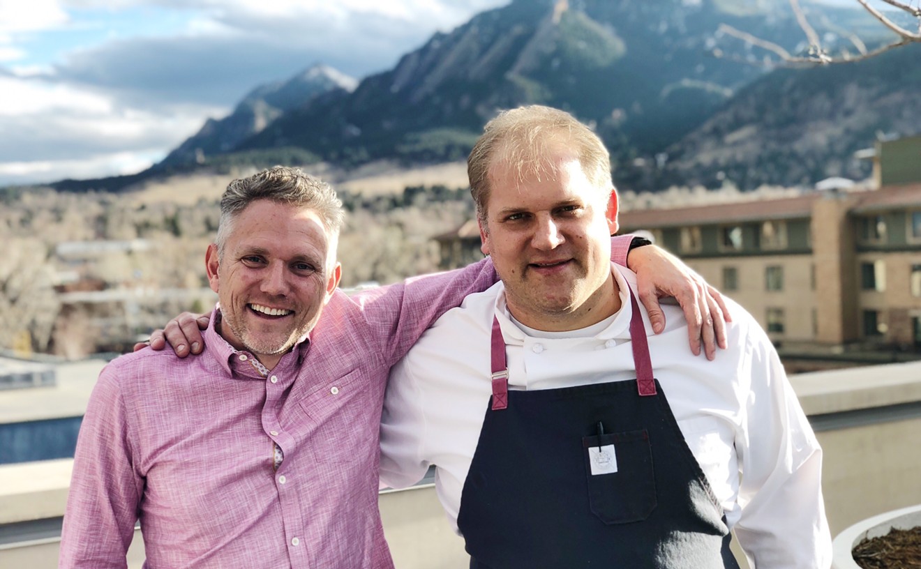 Bryan Dayton and Amos Watts are now welcoming guests to enjoy the great Boulder views at Corrida.