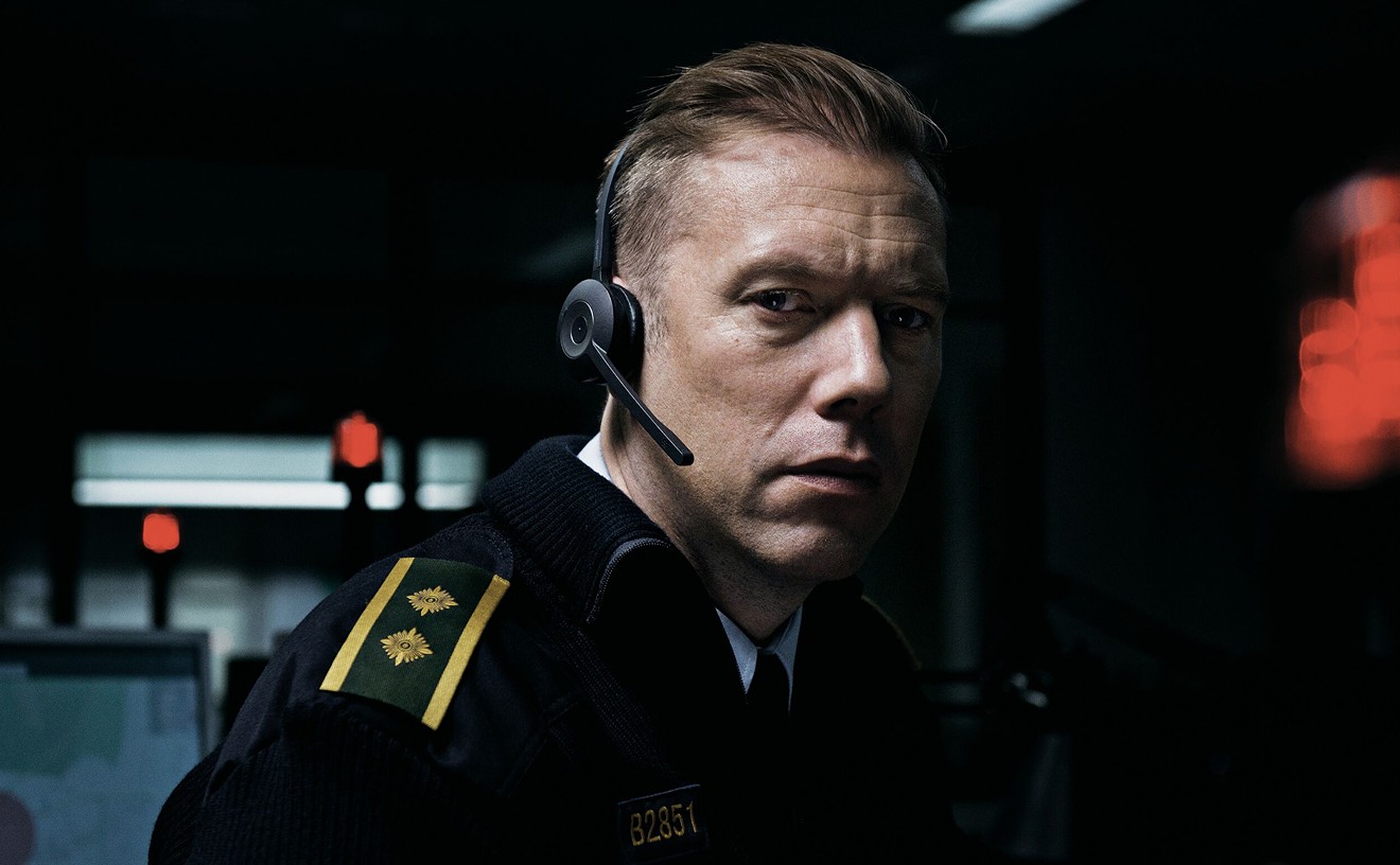In Danish director Gustav Möller’s The Guilty, Jakob Cedergren plays Asger Holm, a police officer who has been temporarily demoted to working the phones and is on the line with a woman who is being abducted by her ex-husband.