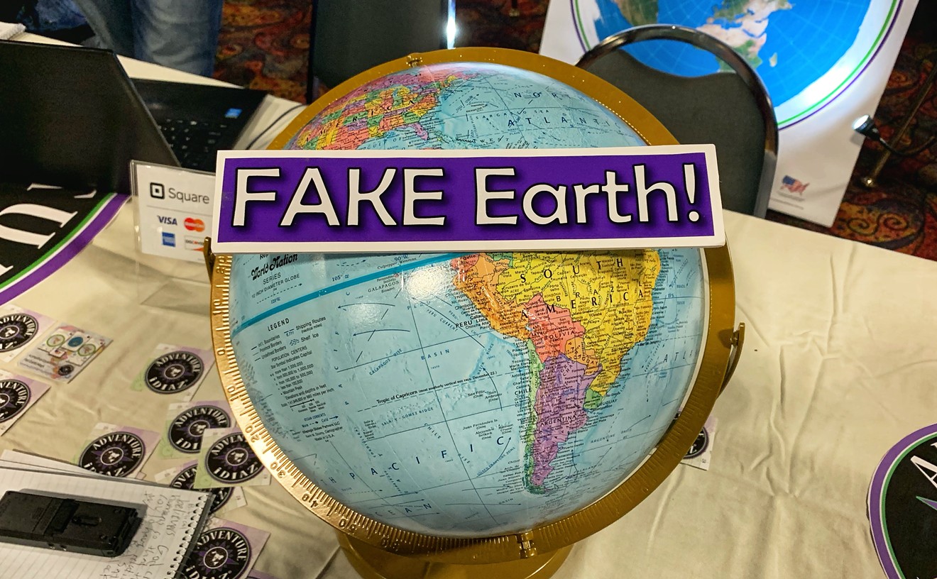 This globe is a fake representation of Earth, according to flat-Earthers.